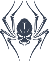 Skull Spider Sticker