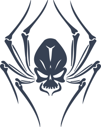 Skull Spider Sticker