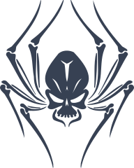 Skull Spider Sticker