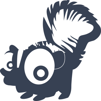 Skunk With Big Eyes Sticker