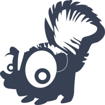 Skunk With Big Eyes Sticker