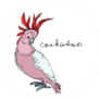 Sky Bird Cockatoo In A Wildlife With Lettering Sticker