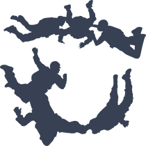 Sky Divers Sticker