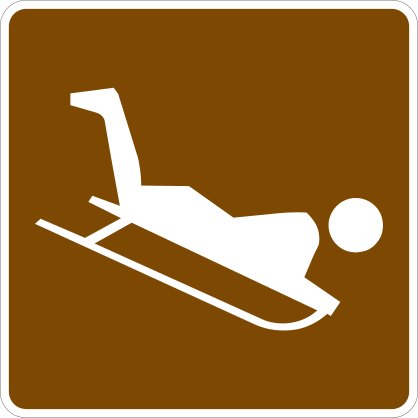 Sledding Sticker