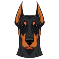 Sleek Doberman Sticker