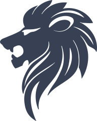 Sleek Lion Head Sticker
