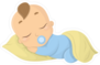 Sleeping Baby Boy Sticker
