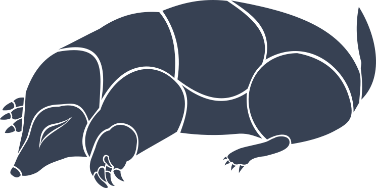 Sleeping Mole Sticker