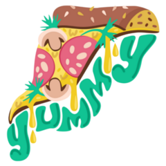 Slice Of Pizza Yummy Sticker