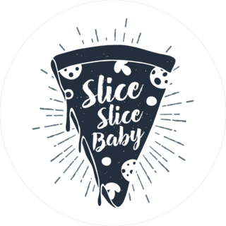 Slice Slice Baby Pizza Sticker