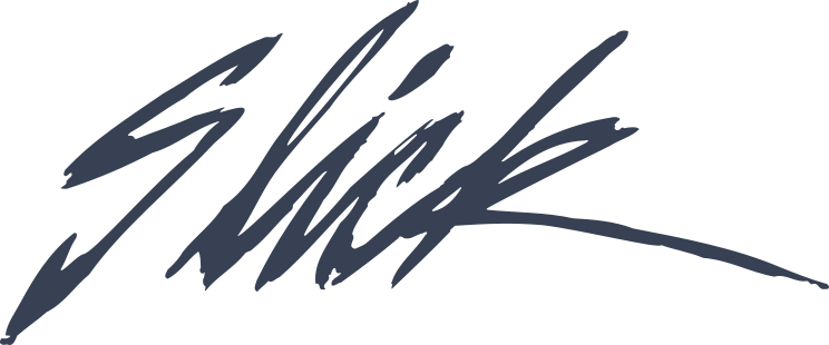 Slick Vinyl Lettering Sticker