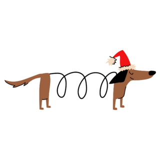 Slinky Dachshund Sticker