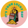 Slot Machine Lucky Day Sticker