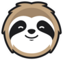 Sloth Head Mascot Logo Sticker