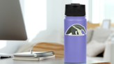 Slow Anteater Sticker on a Water Bottle (New) example