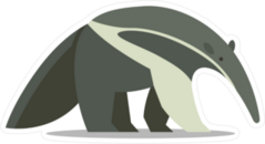 Slow Anteater Sticker