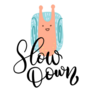 Slow Down Smile Snail Sticker