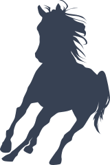 Small Horse Running Sticker