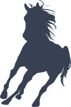 Small Horse Running Sticker