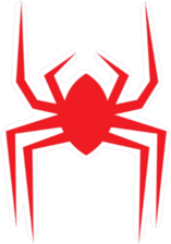Small Red Spider Sticker