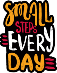 Small Steps Everyday Sticker