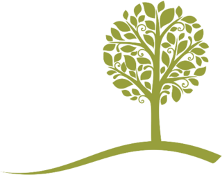 Small Tree On A Hill Sticker