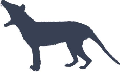 Small Wolf Coyote Howling Sticker