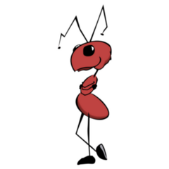 Smarty Ants Cartoon Sticker