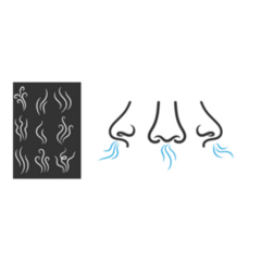 Smell Symbols, Nose And Vapor Sticker 