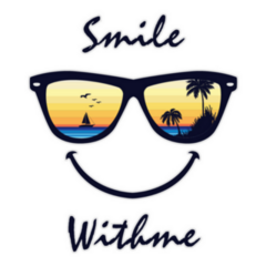 Smile With Me Summer Sunglasses Sticker