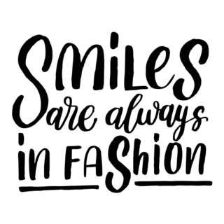 Smiles Are Always In Fashion Sticker