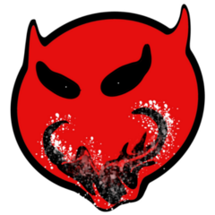 Smiley Devil Sticker