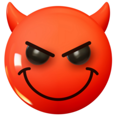 Smiling Face With Horns Emoji Sticker