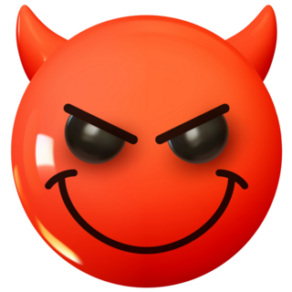 Smiling Face With Horns Emoji Sticker