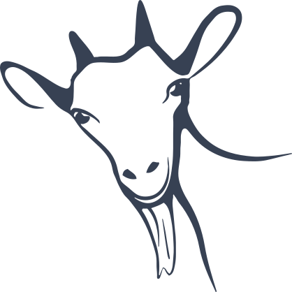 Smiling Goat Sticker