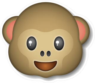 Smiling Monkey Emoji Sticker