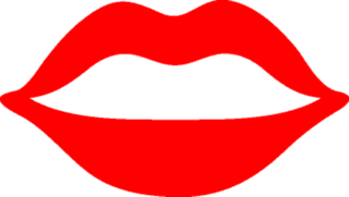 Smiling Mouth Lips Sticker