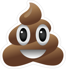 Smiling Poop Emoji Sticker