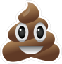 Smiling Poop Emoji Sticker