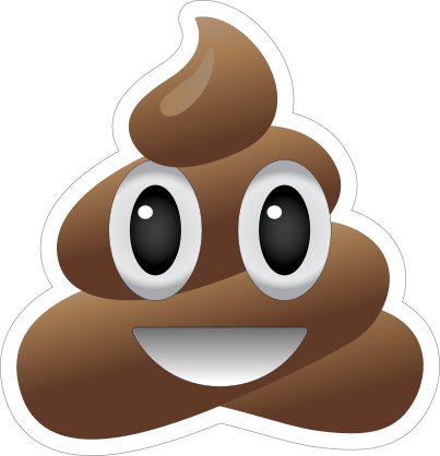 Smiling Poop Emoji Sticker
