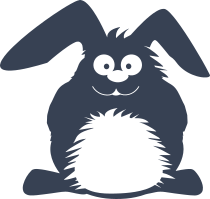 Smiling Rabbit Sticker