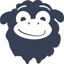 Smiling Sheep Lamb Face Sticker