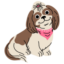 Smiling Shih Tzu Sticker