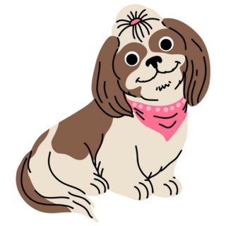 Smiling Shih Tzu Sticker