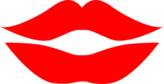 Smiling Simple Lips Sticker