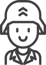 Smiling Soldier Sticker