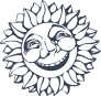 Smiling Sun With Face Sticker