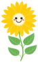 Smiling Sunflower Sticker
