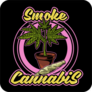 Smoke Cannabis Potted Plant Sticker