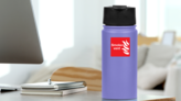 Smoke Vent Sign Sticker on a Water Bottle (New) example